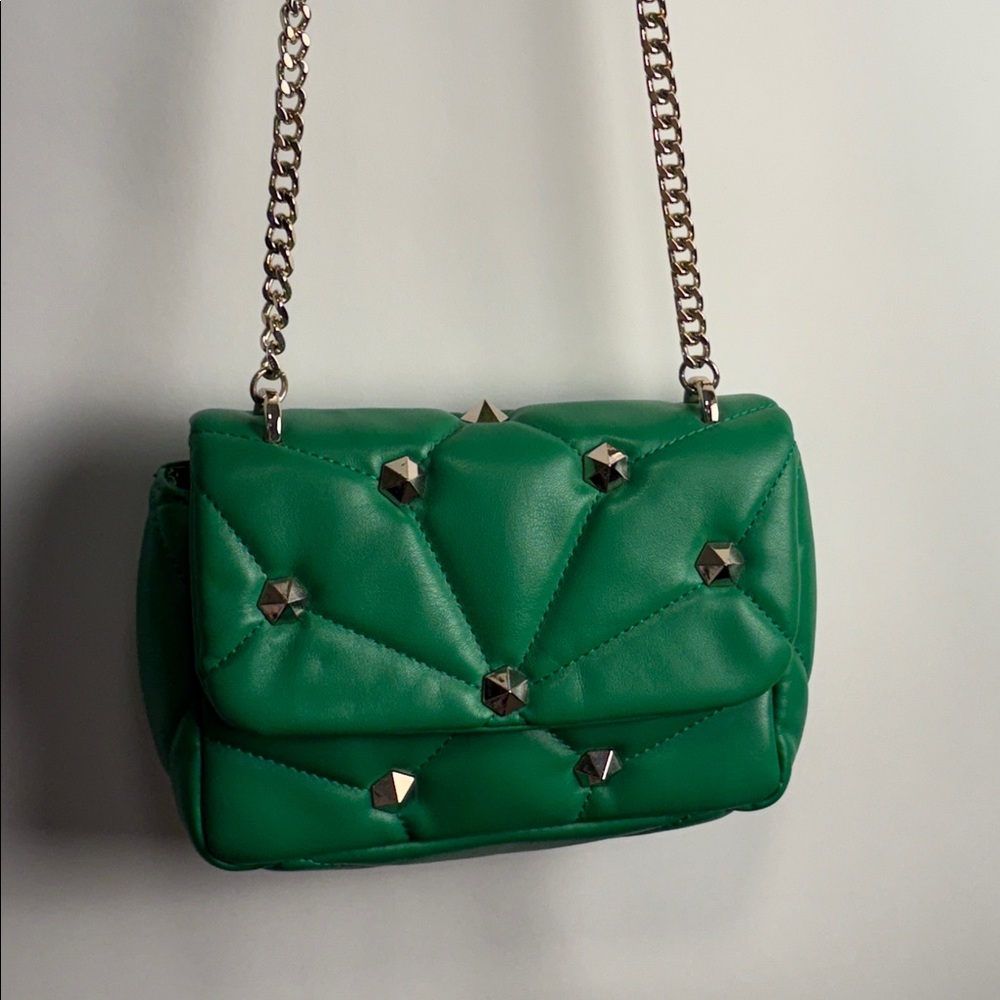 Zara Emerald Green Leather Bag